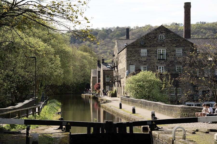 The Rochdale Canal at Hebden Bridge